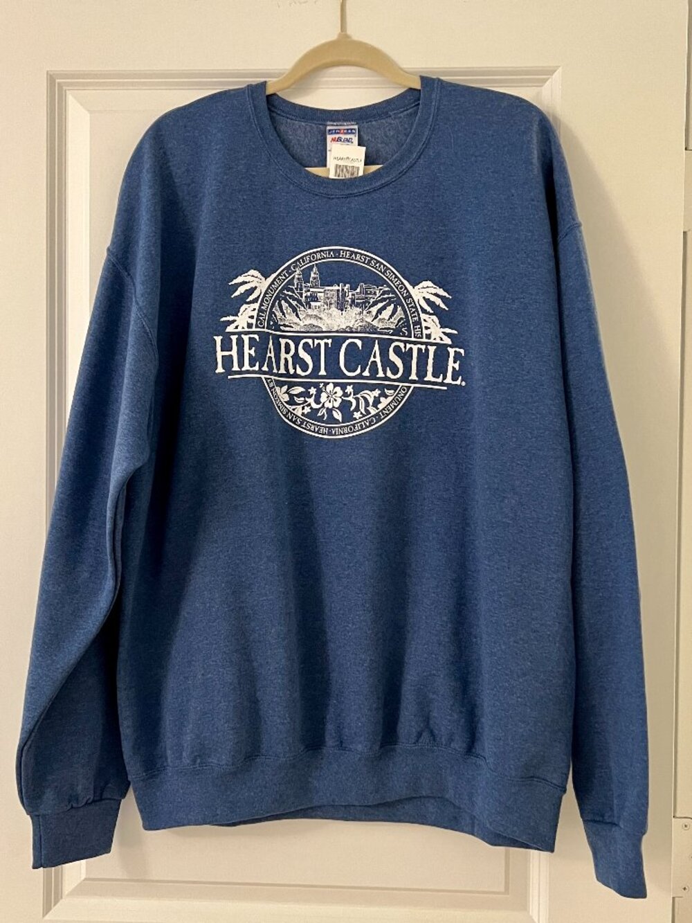 Hearst Castle Blue Sweatshirt, NEW